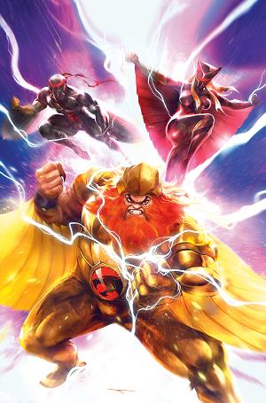 Thundercats X Silverhawks Thunderhawks #1 CVR G CVR G IVAN TAO METAL PREMIUM CVR cover