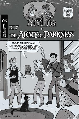Archie X Army Of Darkness #3 CVR G CVR G INC 1:10 BILL GALVAN PENCILS cover