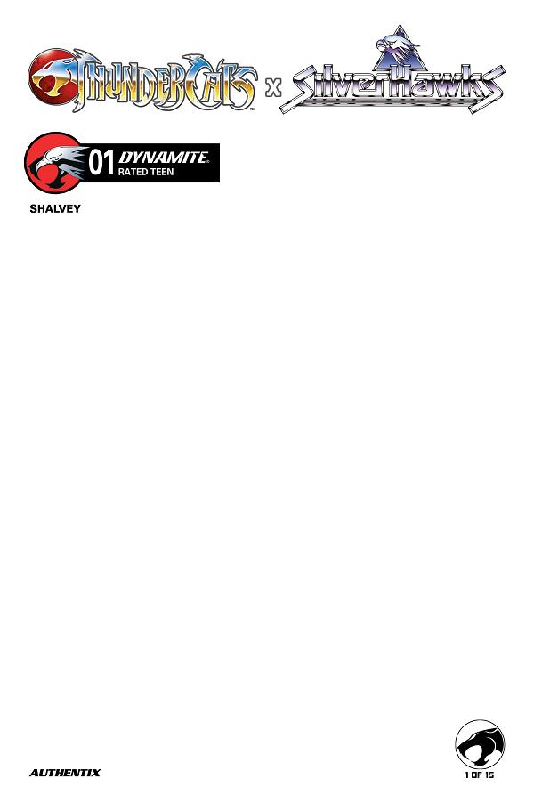 Thundercats X Silverhawks #1 CVR F CVR F BLANK AUTHENTIX cover