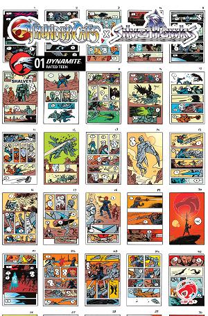 Thundercats X Silverhawks #1 CVR I CVR I INC 1:10 DECLAN SHALVEY LAYOUTS cover
