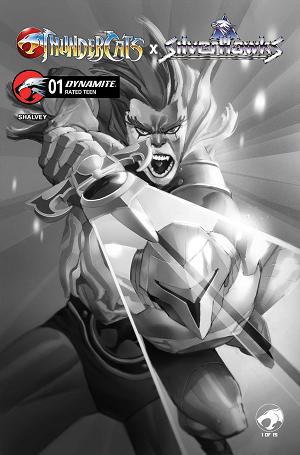 Thundercats X Silverhawks #1 CVR K CVR K INC 1:20 ERIC CANETE B&W cover