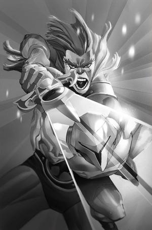 Thundercats X Silverhawks #1 CVR M CVR M INC 1:30 ERIC CANETE B&W VIRGIN cover
