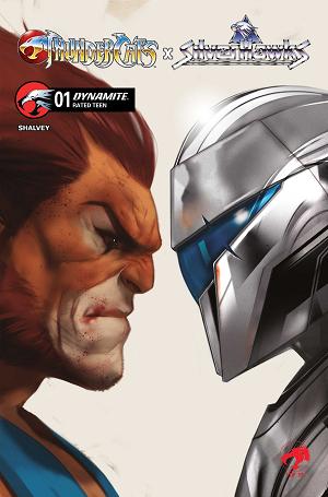 Thundercats X Silverhawks #1 CVR R CVR R INC 1:100 BEN OLIVER SIGNED BY LARRY KENNEY (NET) cover