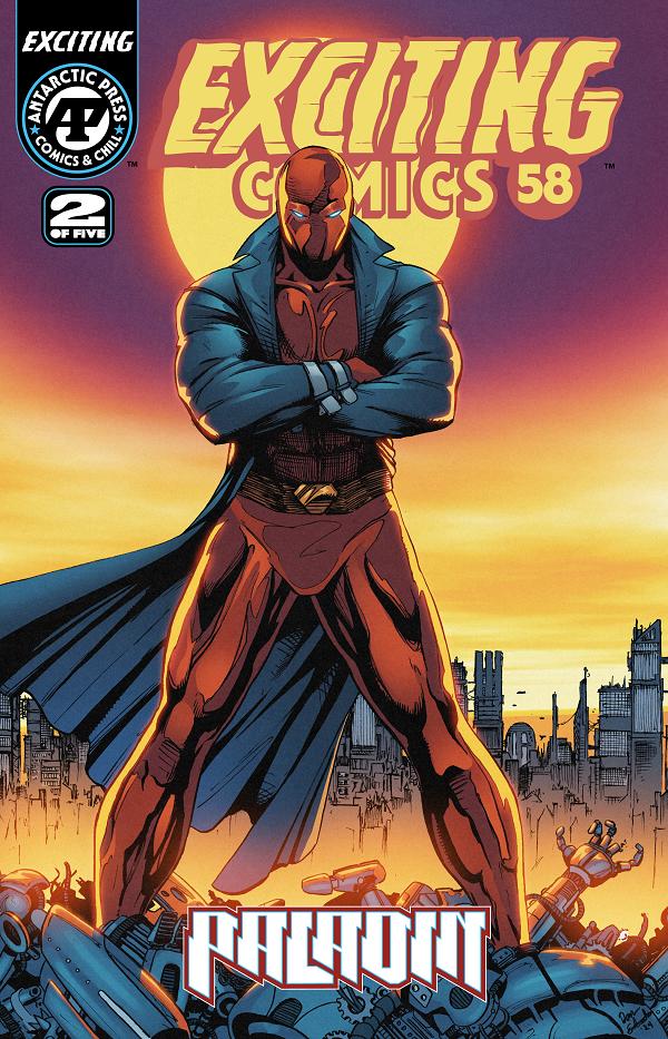 Exciting Comics #58 cover by Dan Eubanks