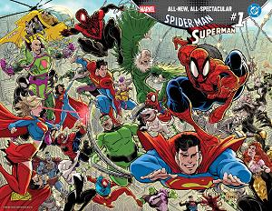 Marvel/Dc: Spider-Man/Superman #1 KAARE ANDREWS WRAPAROUND VARIANT cover