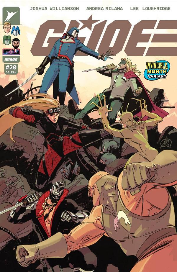 Gi Joe #20 CVR F CVR F TOM REILLY INVINCIBLE TEAM UP cover