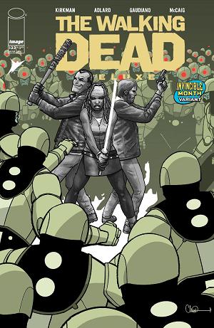 Walking Dead Deluxe #133 CVR E CVR E DAVID FINCH & DAVE MCCAIG INVINCIBLE TEAM UP cover