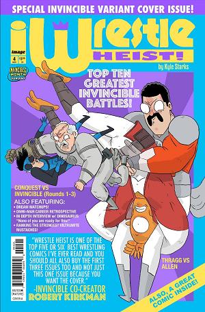 Wrestle Heist #4 CVR B (OF 5) CVR B KYLE STARKS INVINCIBLE TEAM UP cover