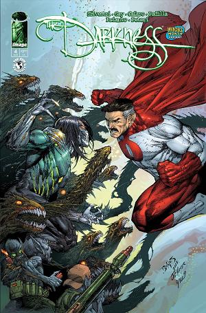 Darkness (2025) #4 CVR D CVR D ED BENES INVINCIBLE TEAM UP cover