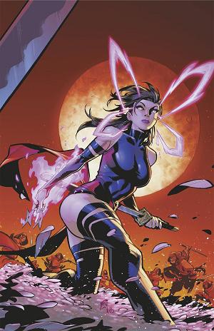 Psylocke: Ninja #4 C.F. VILLA PSYLOCKE VIRGIN VARIANT [1:50] cover