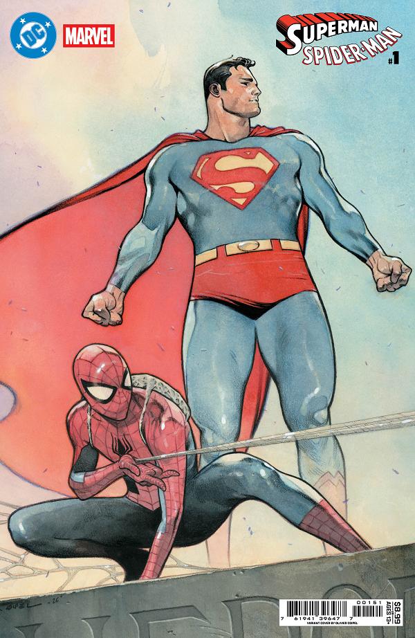Dc Marvel Superman Spider-Man #1 CVR E (ONE SHOT) CVR E OLIVIER COIPEL CARD STOCK cover