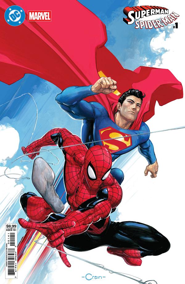 Dc Marvel Superman Spider-Man #1 CVR D (ONE SHOT) CVR D CLAYTON CRAIN CARD STOCK cover
