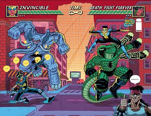 Death Fight Forever #2 CVR D (OF 5) CVR D ANDREW MACLEAN INVINCIBLE TEAM UP WRAPAROUND cover
