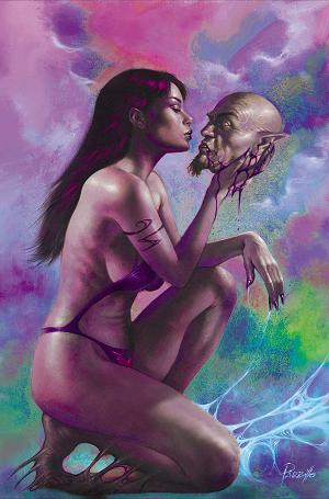Vampirella #12 CVR O CVR O INC 1:10 LUCIO PARRILLO ULTRAVIOLET VIRGIN cover