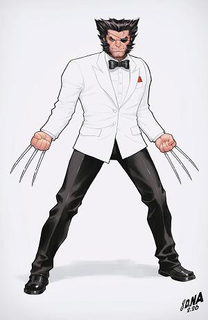 Wolverine #18 DAVID NAKAYAMA COLOR BLOCK WHITE VIRGIN VARIANT [1:50] cover