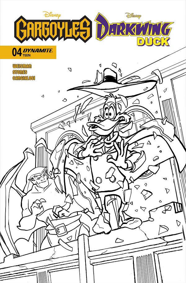 Gargoyles Darkwing Duck #4 cover by Tad Stones