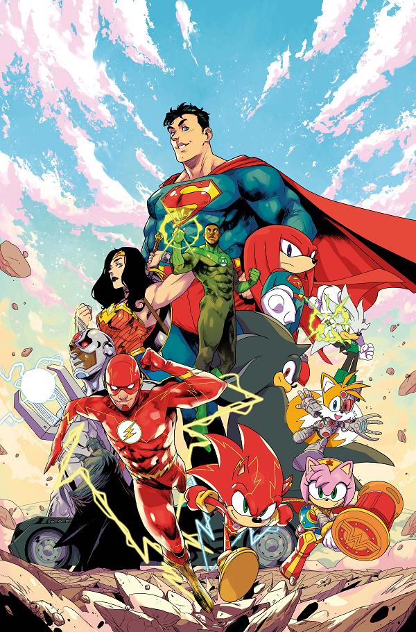 Dc X Sonic The Hedgehog The Metal Legion #1 CVR A PABLO M COLLAR cover