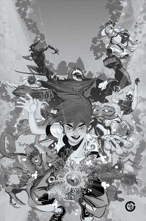 Ben 10 #1 CVR M CVR M INC 1:20 DUNCAN ROULEAU LINE ART VIRGIN cover