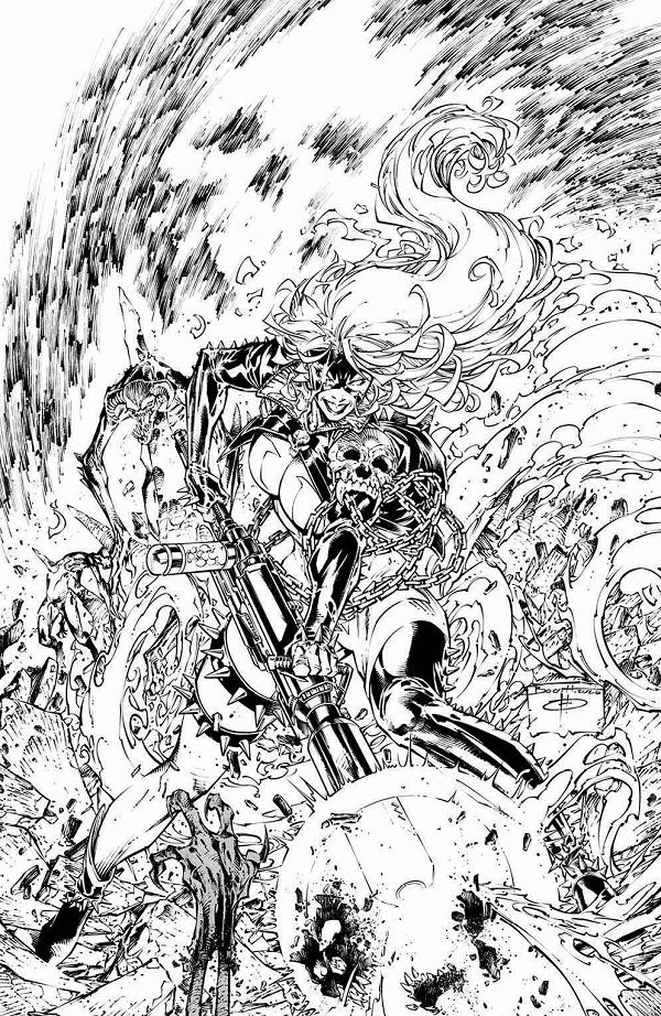 She-Spawn #1 CVR E (OF 5) CVR E BRETT BOOTH B&W cover