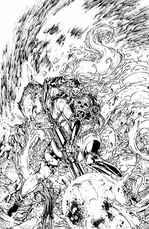 She-Spawn #1 CVR E (OF 5) CVR E BRETT BOOTH B&W cover