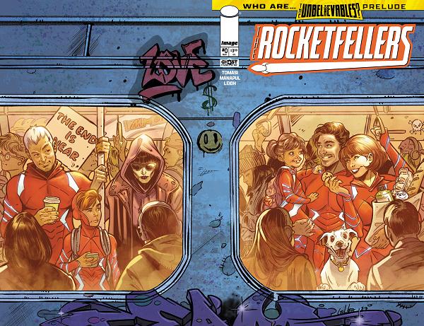 Rocketfellers #0 CVR C CVR C LEILA LEIZ & JOHN KALISZ WRAPAROUND cover