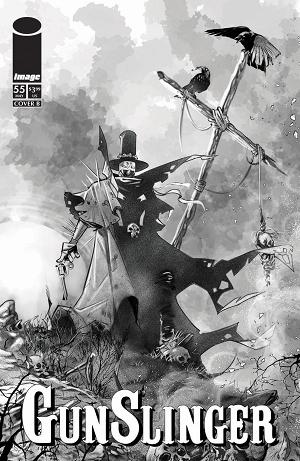 Gunslinger Spawn #55 CVR B CVR B IG GUARA B&W cover