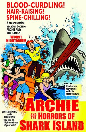 Archies Tv Laugh Out #79 CVR B FACSIMILE EDITION CVR B STAN GOLDBERG JAWS PARODY MOVIE POSTER cover