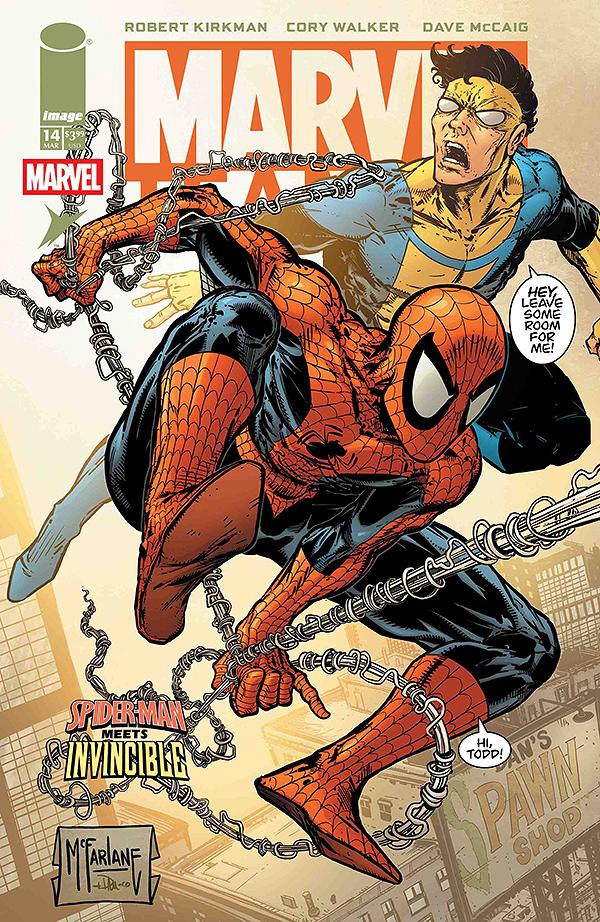 Df Marvel Team Up #14 FACSIMILE EDITION TODD MCFARLANE & DAVE MCCAIG cover