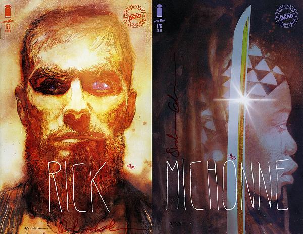 Df Walking Dead #175 & 176 BILL SIENKIEWICZ cover