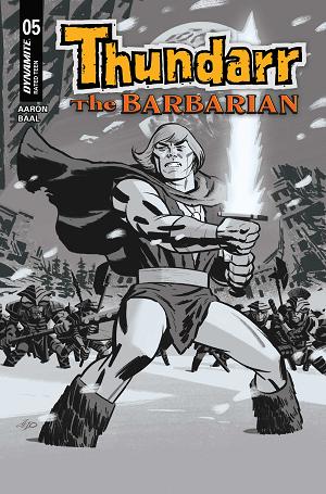 Thundarr The Barbarian #5 CVR F CVR F INC 1:10 MICHAEL CHO LINE ART cover