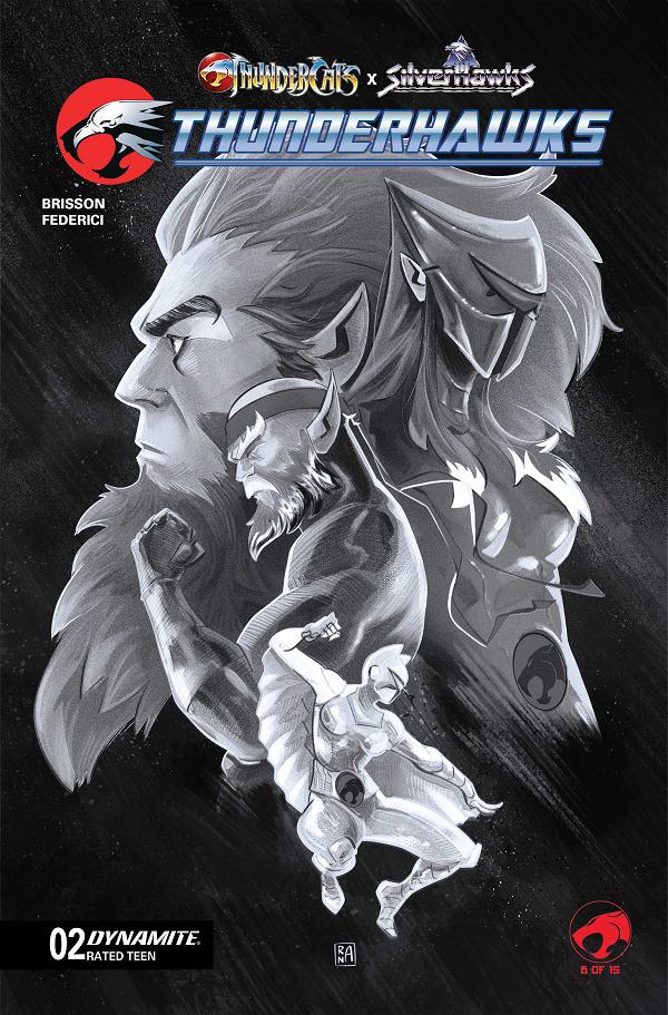 Thundercats X Silverhawks Thunderhawks #2 CVR G CVR G INC 1:15 ALESSANDRO RANALDI LINE ART cover