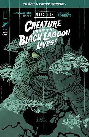 Universal Monsters Creature From The Black Lagoon Lives Black & White Special #1 CVR B (OF 2) CVR B MARK CHIARELLO cover