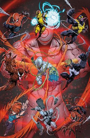 Amazing Spider-Man/Venom: Death Spiral - Body Count [Ds] #1 IBAN COELLO COMPLETE DEATH SPIRAL VIRGIN VARIANT [DS] [1:100] cover