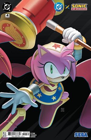 Dc X Sonic The Hedgehog #4 cover