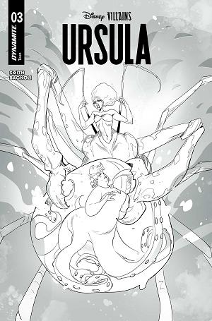 Disney Villains Ursula #3 CVR M FOC BONUS MIRKA ANDOLFO LINE ART cover