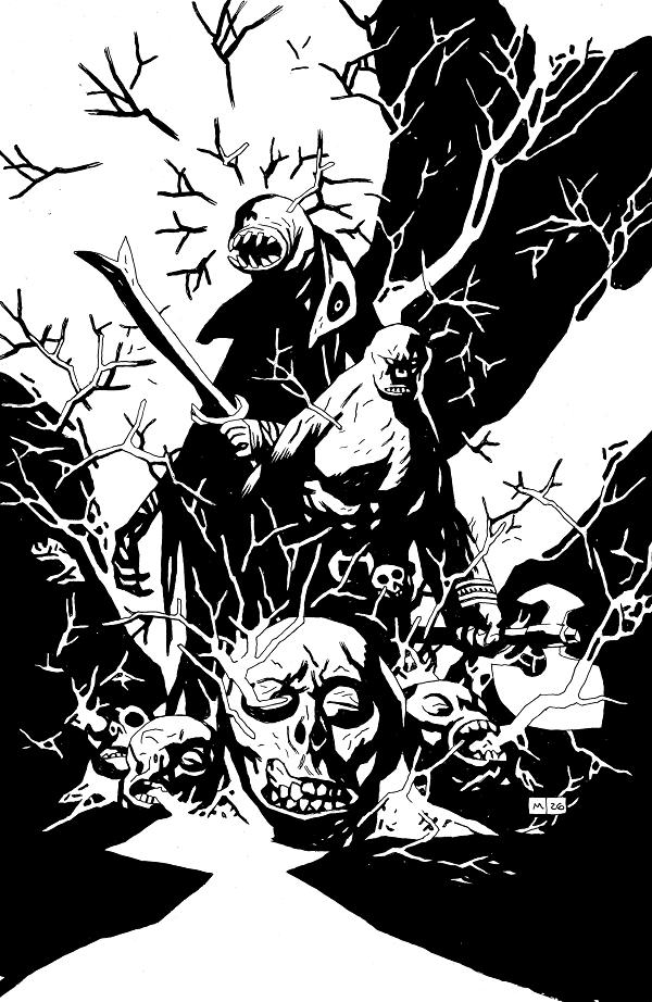 Red Roots #1 CVR I CVR I INC 1:50 MIKE MIGNOLA B&W VIRGIN cover