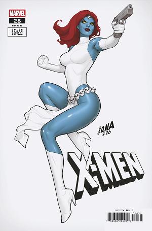 X-Men #28 DAVID NAKAYAMA COLOR BLOCK WHITE VARIANT cover