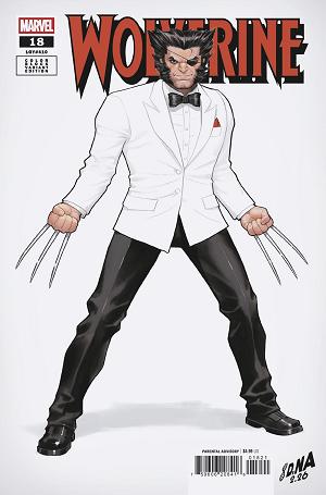 Wolverine #18 DAVID NAKAYAMA COLOR BLOCK WHITE VARIANT cover