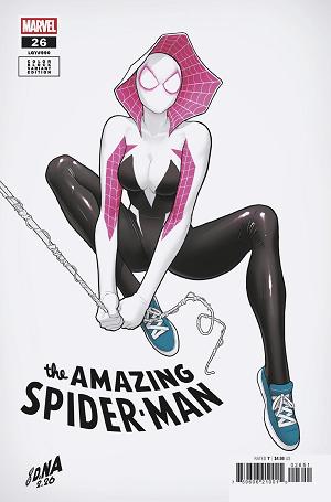 Amazing Spider-Man #26 DAVID NAKAYAMA COLOR BLOCK WHITE VARIANT [DS] cover