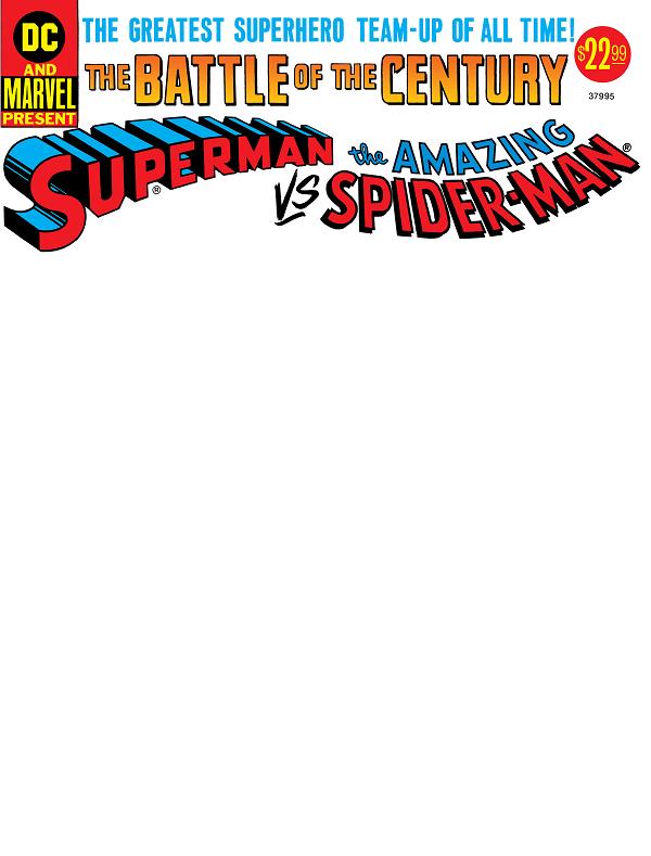 50Th Anniversary Treasury Edition Superman Vs The Amazing Spider-Man #1 CVR D FACSIMILE EDITION CVR D BLANK cover