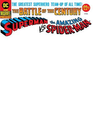 50Th Anniversary Treasury Edition Superman Vs The Amazing Spider-Man #1 CVR D FACSIMILE EDITION CVR D BLANK cover