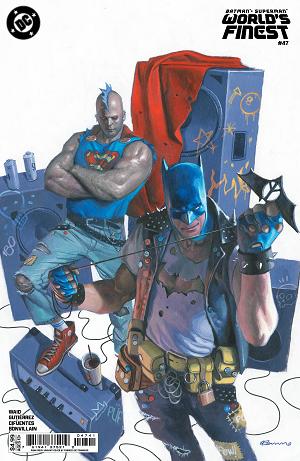 Batman & Superman: World's Finest #47 CVR E CVR E FABRIZIO DE TOMMASO PUNK ROCK CARD STOCK cover
