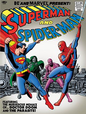 Dc And Marvel Present Superman And Spider-Man (Marvel Treasury Edition #28 CVR B FACSIMILE EDITION CVR B TBA cover