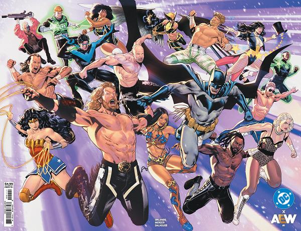 Dc X Aew #1 CVR A LUCAS MEYER WRAPAROUND cover