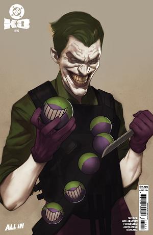 Dc K.o. #4 CVR H (OF 5) CVR H BEN OLIVER FACE-OFF CARD STOCK cover