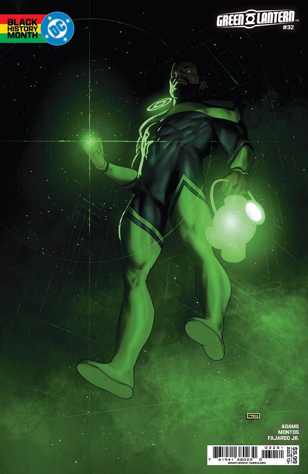 Green Lantern #32 CVR E CVR E TAURIN CLARKE BLACK HISTORY MONTH CARD STOCK cover