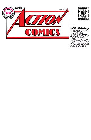 Action Comics #242 CVR B FACSIMILE EDITION CVR B BLANK CARD STOCK cover