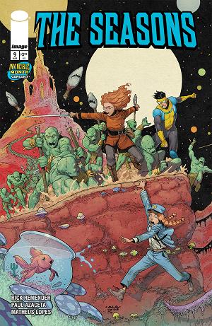 Seasons #9 CVR C CVR C ANDRE LIMA ARAUJO & MIKE SPICER INVINCIBLE TEAM UP cover