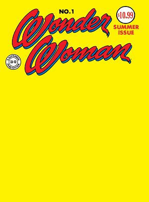 Wonder Woman #1 CVR B FACSIMILE EDITION CVR B BLANK CARD STOCK cover