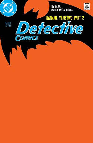Detective Comics #576 CVR B FACSIMILE EDITION CVR B BLANK CARD STOCK cover